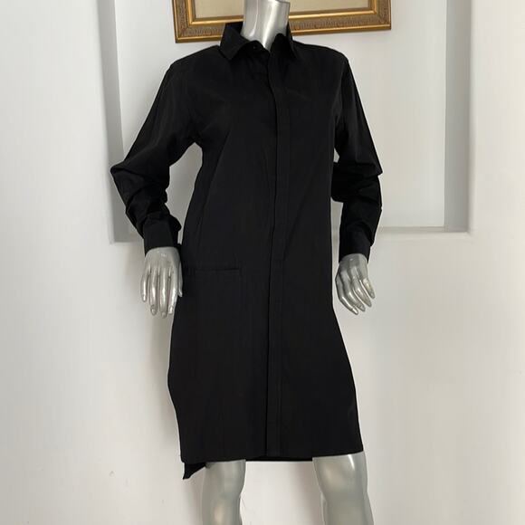 OAK Dresses & Skirts - OAK Long Sleeve Shirt Dress Black Size XS